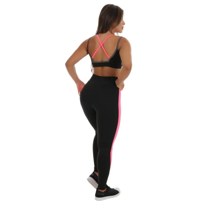 CONJUNTO FITNESS detalhe Em Neon (Calça + Top C/Bojo) - Image 6